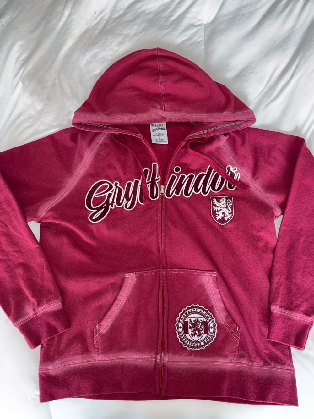 BoxLunch Harry Potter Gryffindor Hogwarts Alumni Zip Up Hoodie